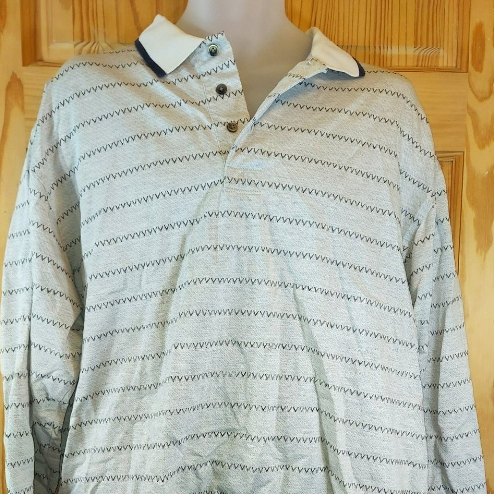 Greg Norman Long Sleeve Polo Shirt Men's XL